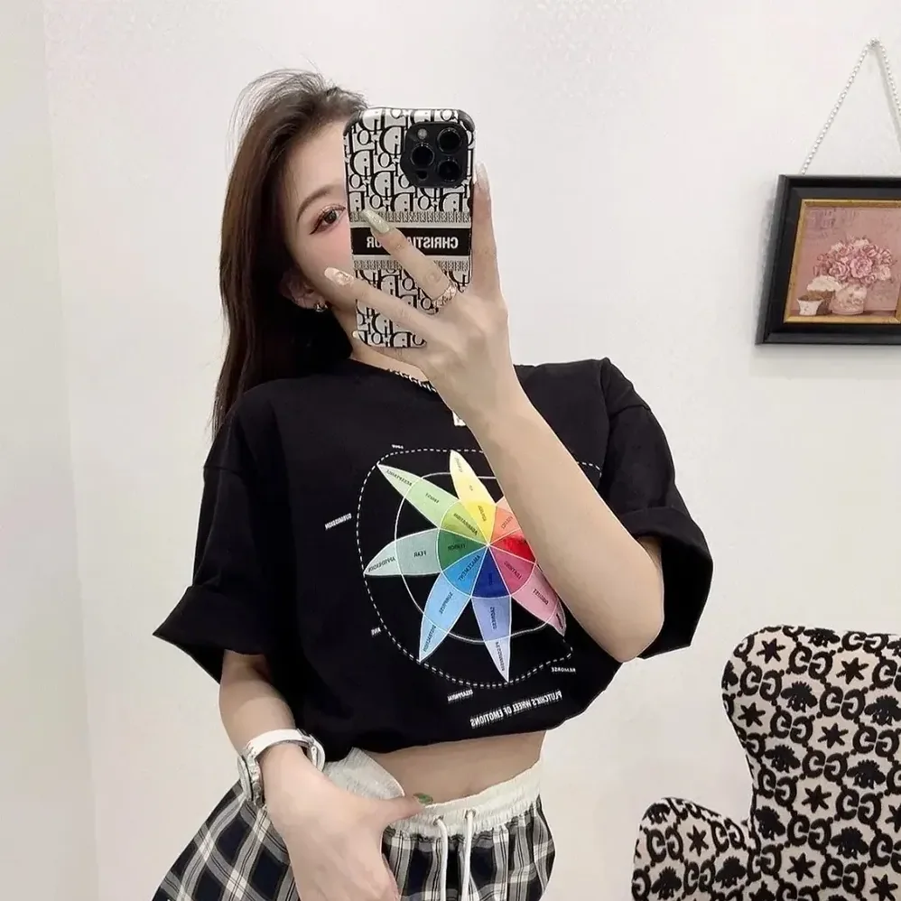 Balenciaga How Do You Feel? T-Shirt Medium Fit in Black Vintage Jersey for Women Balenciaga How Do You Feel? T-Shirt Medium Fit in Black Vintage Jersey for Women