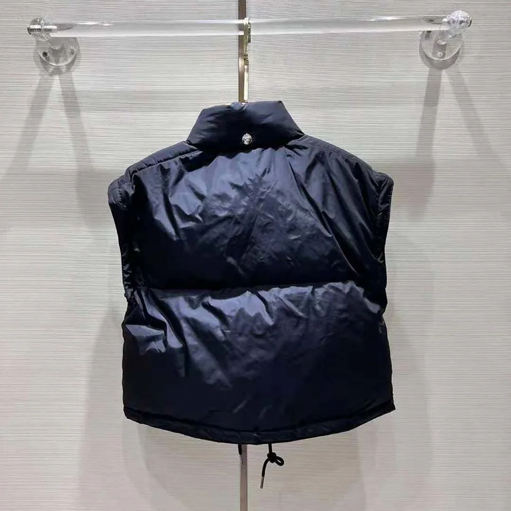 Prada Cropped Re-Nylon Down Jacket for Women in Black Prada Cropped Re-Nylon Down Jacket for Women in Black