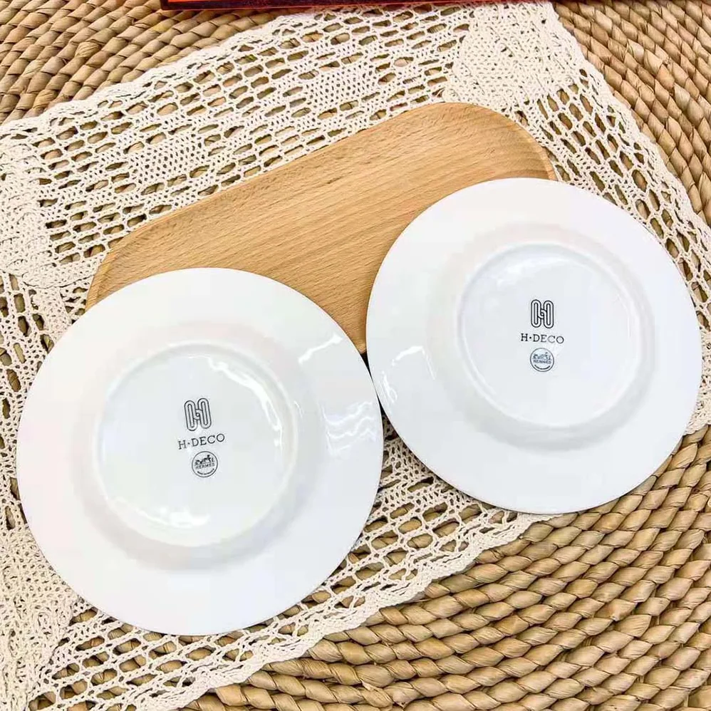 Hermes H Deco Tea Cup and Saucer for Unisex Hermes H Deco Tea Cup and Saucer for Unisex