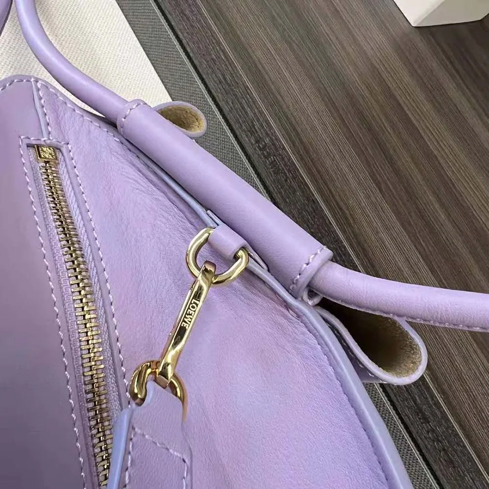 Loewe Small Paseo Bag in Shiny Nappa Calfskin for Women in Purple Loewe Small Paseo Bag in Shiny Nappa Calfskin for Women in Purple