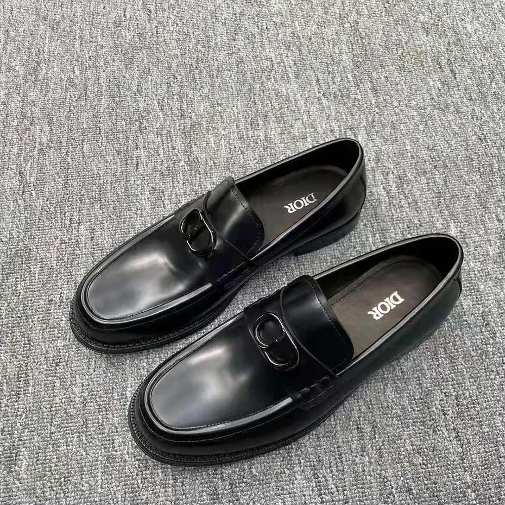 Dior Granville Loafer Black Polished Calfskin for Men
