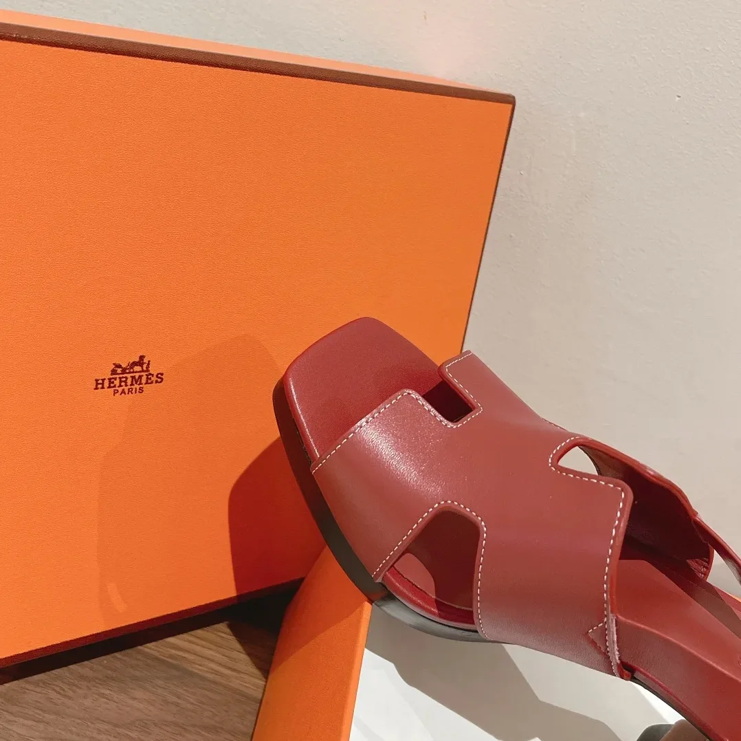 Hermes Eris 90 Sandal Burgundy Hermes Eris 90 Sandal Burgundy