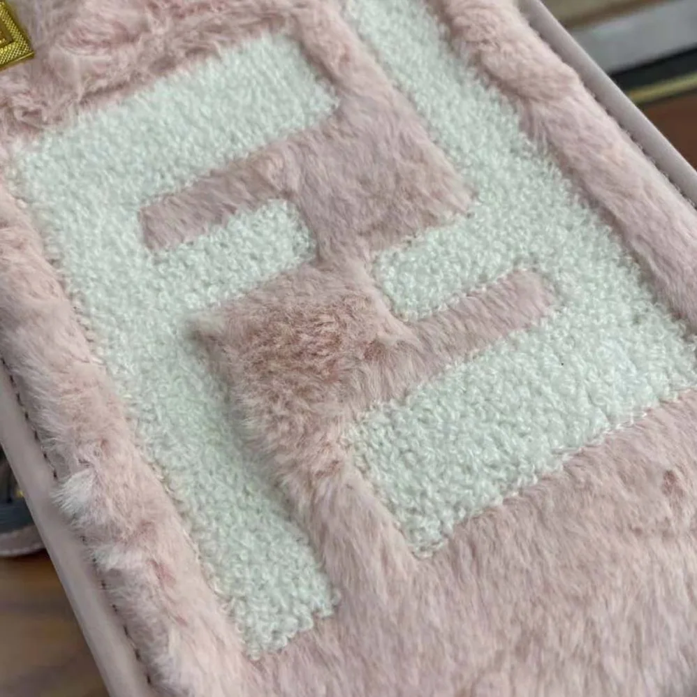 Fendi Mini Sunshine Shopper Pink Sheepskin Mini for Women in Bag with Inlay Fendi Mini Sunshine Shopper Pink Sheepskin Mini for Women in Bag with Inlay