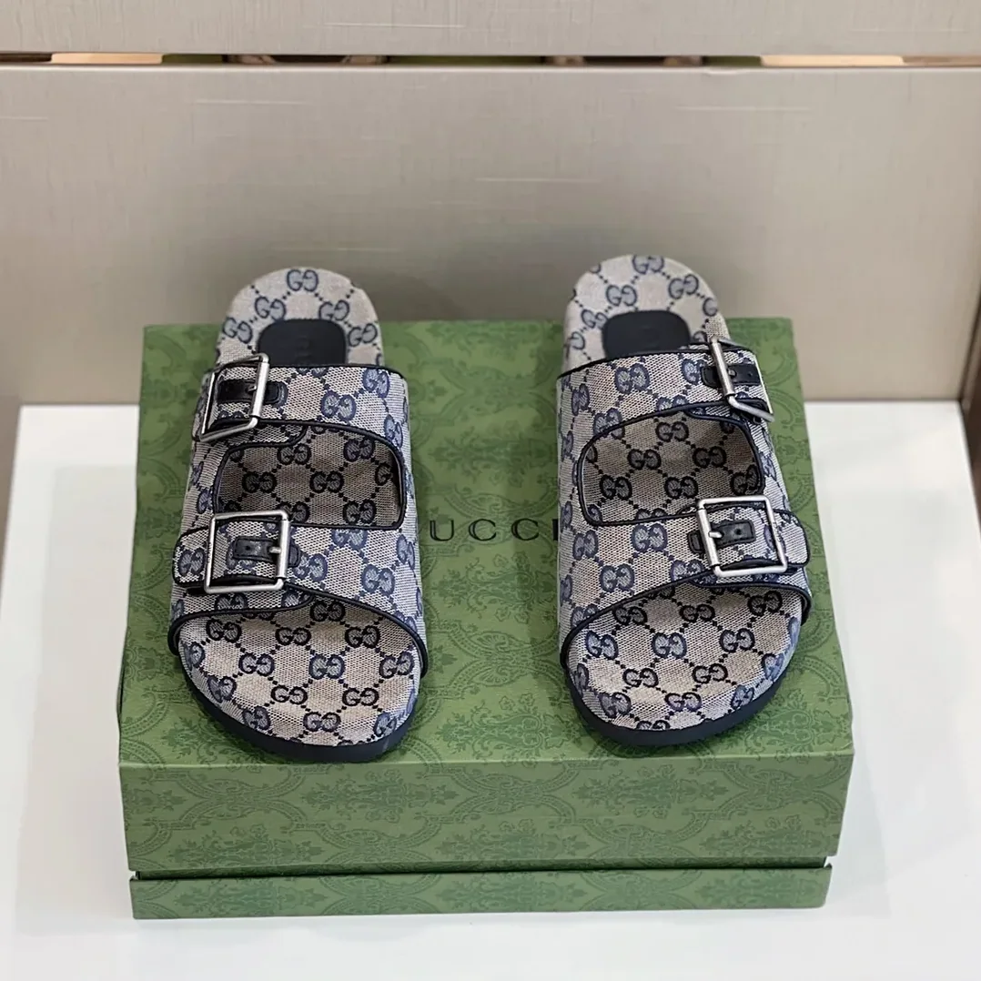 Gucci Slide Sandal With Straps Grey for Women