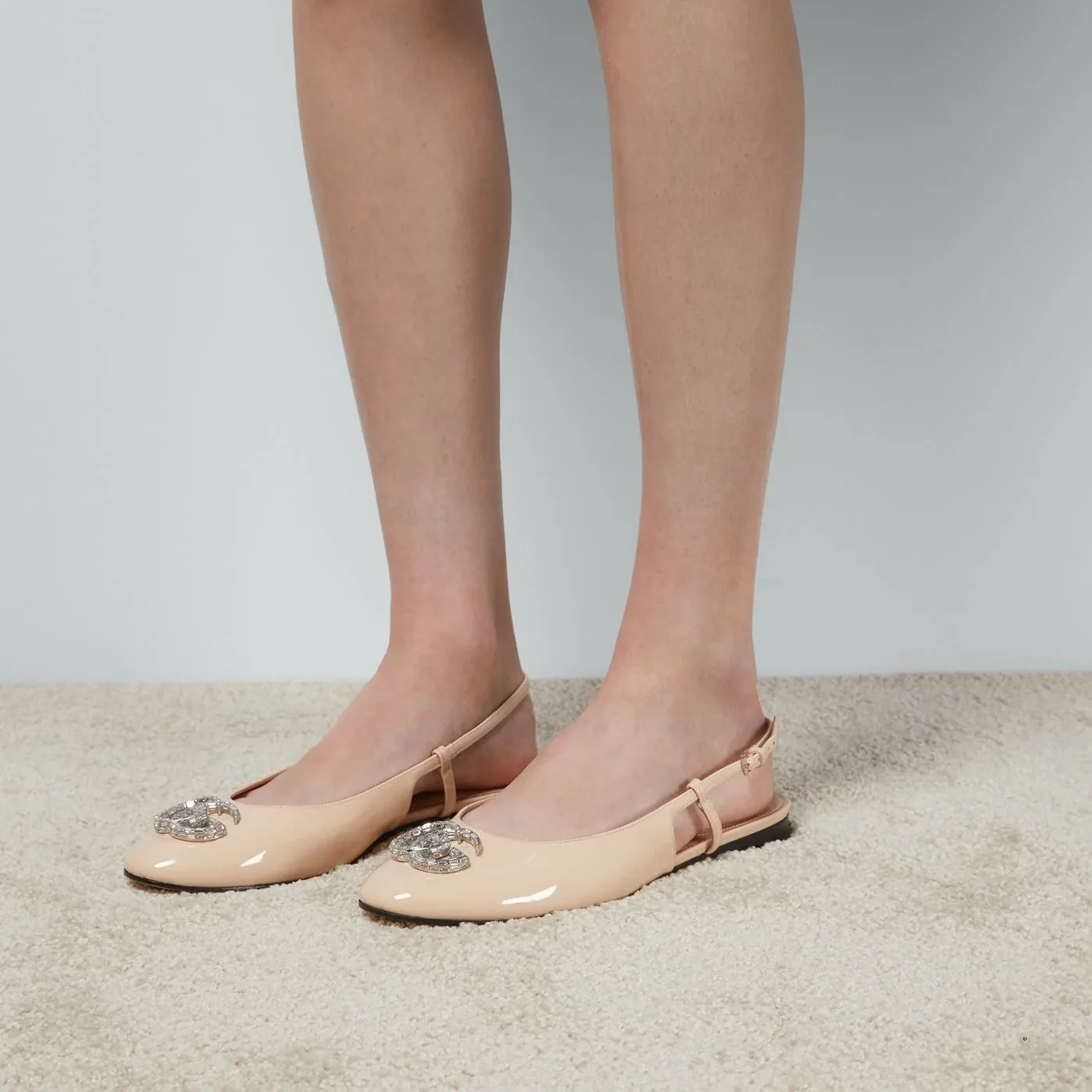 Gucci Ballerina With Double G Pale Pink Gucci Ballerina With Double G Pale Pink