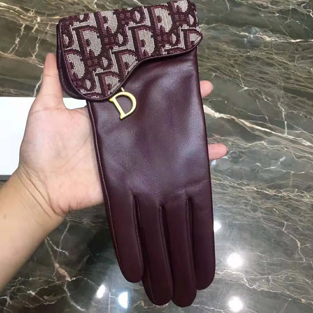 Dior Saddle Gloves Navy Blue Smooth Lambskin for Women Dior Saddle Gloves Navy Blue Smooth Lambskin for Women