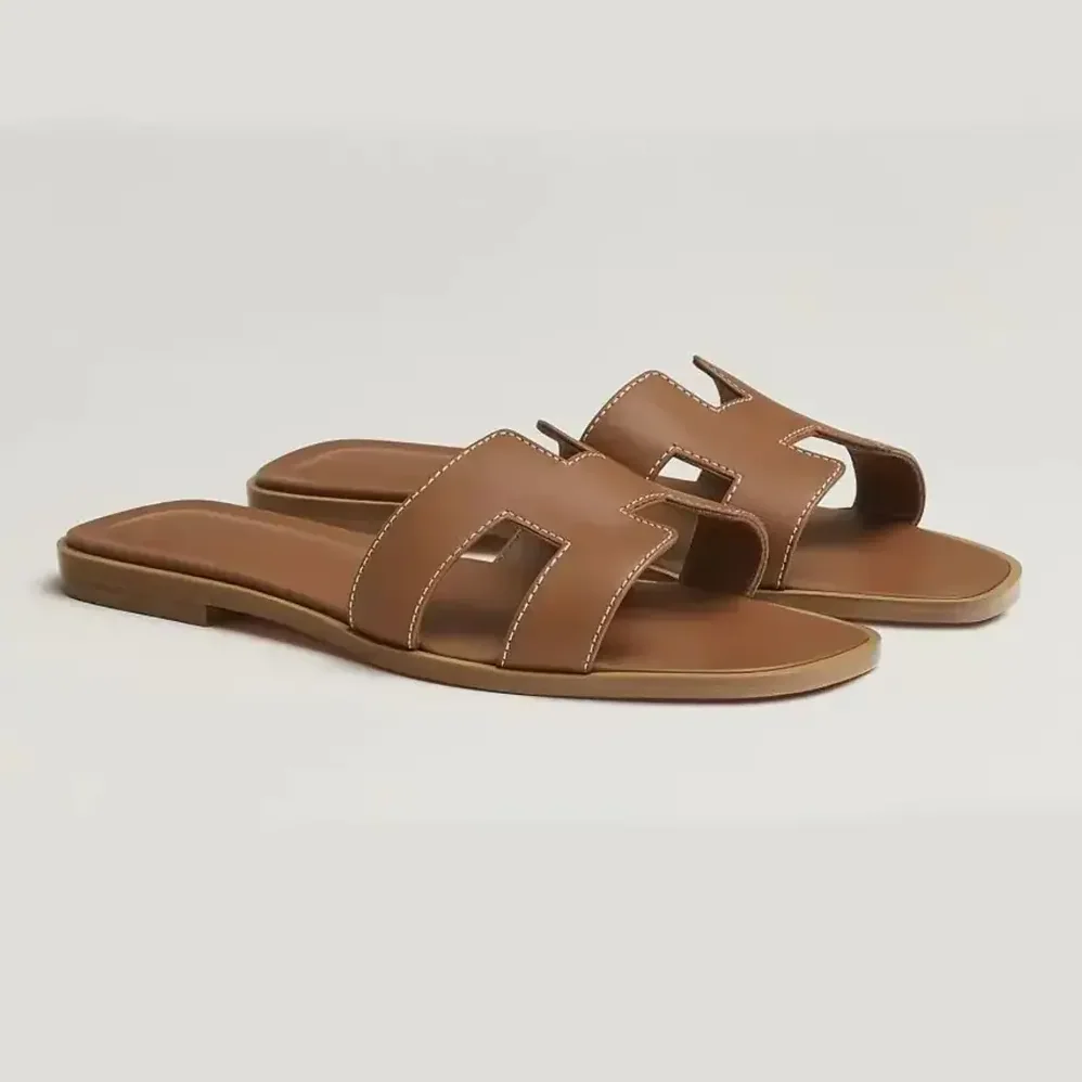 Hermes Oran Sandal for Women in Brown