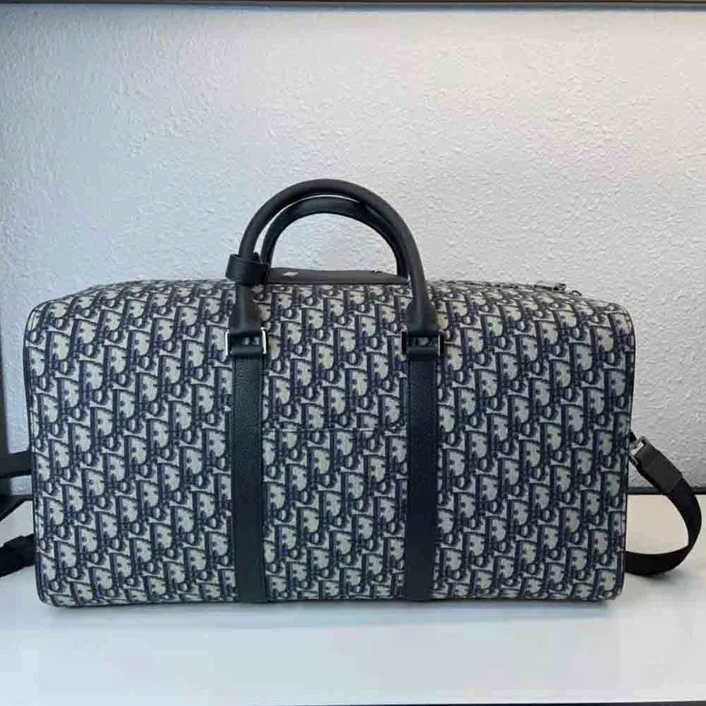 Dior Lingot 50 Bag Beige and Black Dior Oblique Jacquard for Men Dior Lingot 50 Bag Beige and Black Dior Oblique Jacquard for Men