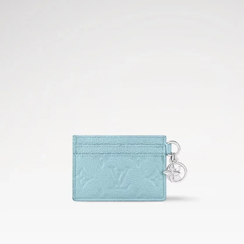 Louis Vuitton LV Charms Card Holder Azur Frost / Louis Vuitton LV Charms Card Holder Azur Frost /