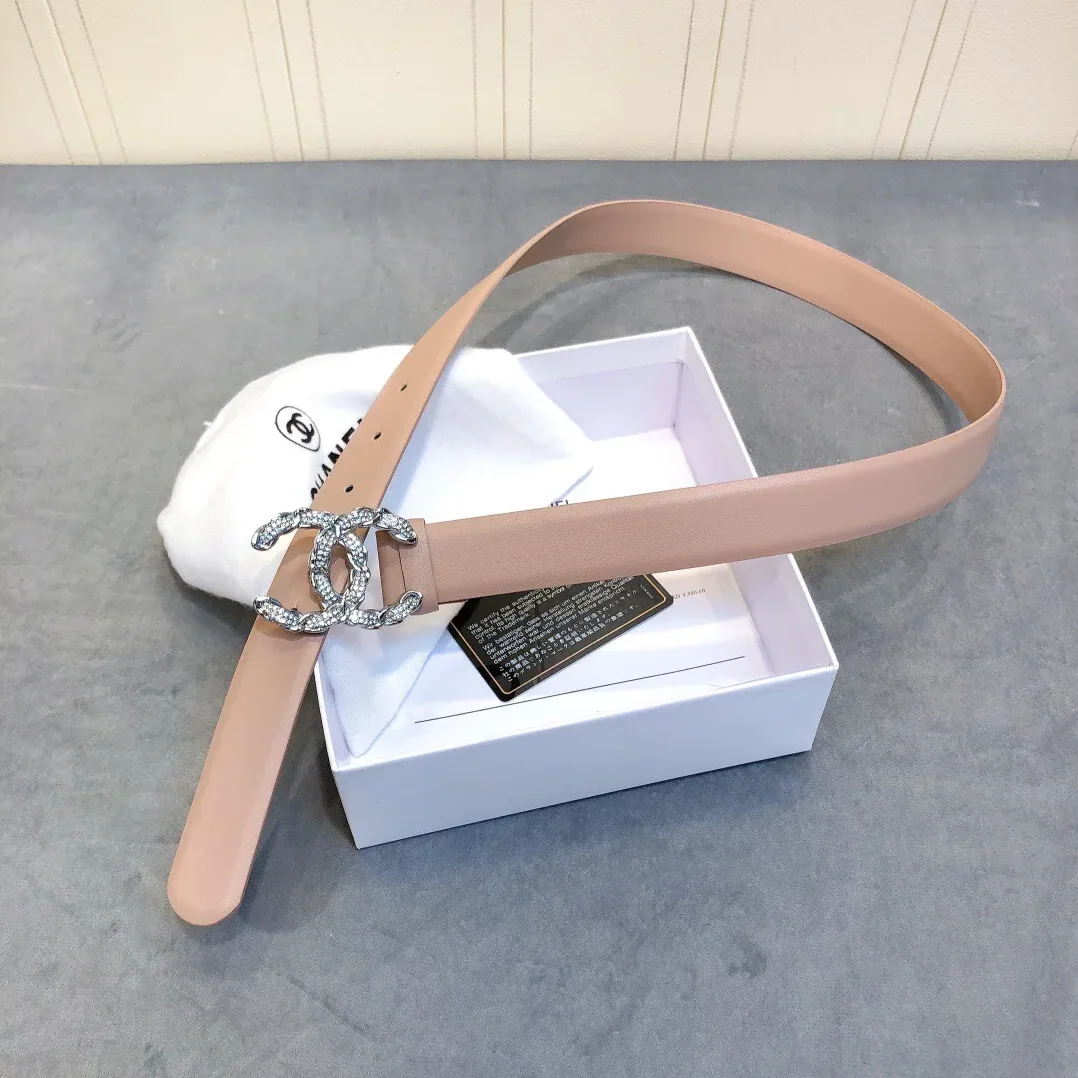 Chanel Belt With Double C Buckle Beige for Women