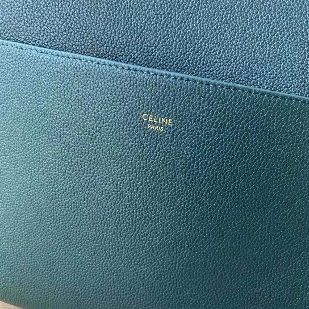 Celine Sangle Bucket Bag in Soft Grained Calfskin for Women in Green Celine Sangle Bucket Bag in Soft Grained Calfskin for Women in Green