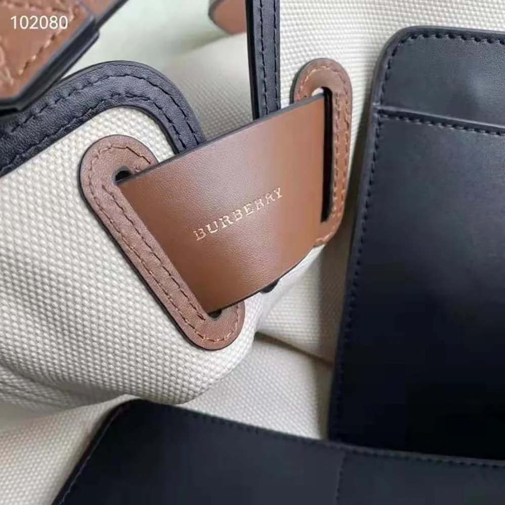 Burberry Horseferry Soft Cotton Canvas Belt Tote Bag for Women Burberry Horseferry Soft Cotton Canvas Belt Tote Bag for Women