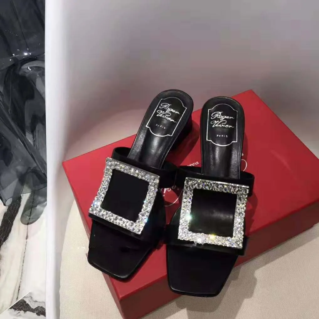 Roger Vivier Bikiviv' Strass Mules for Women in Black