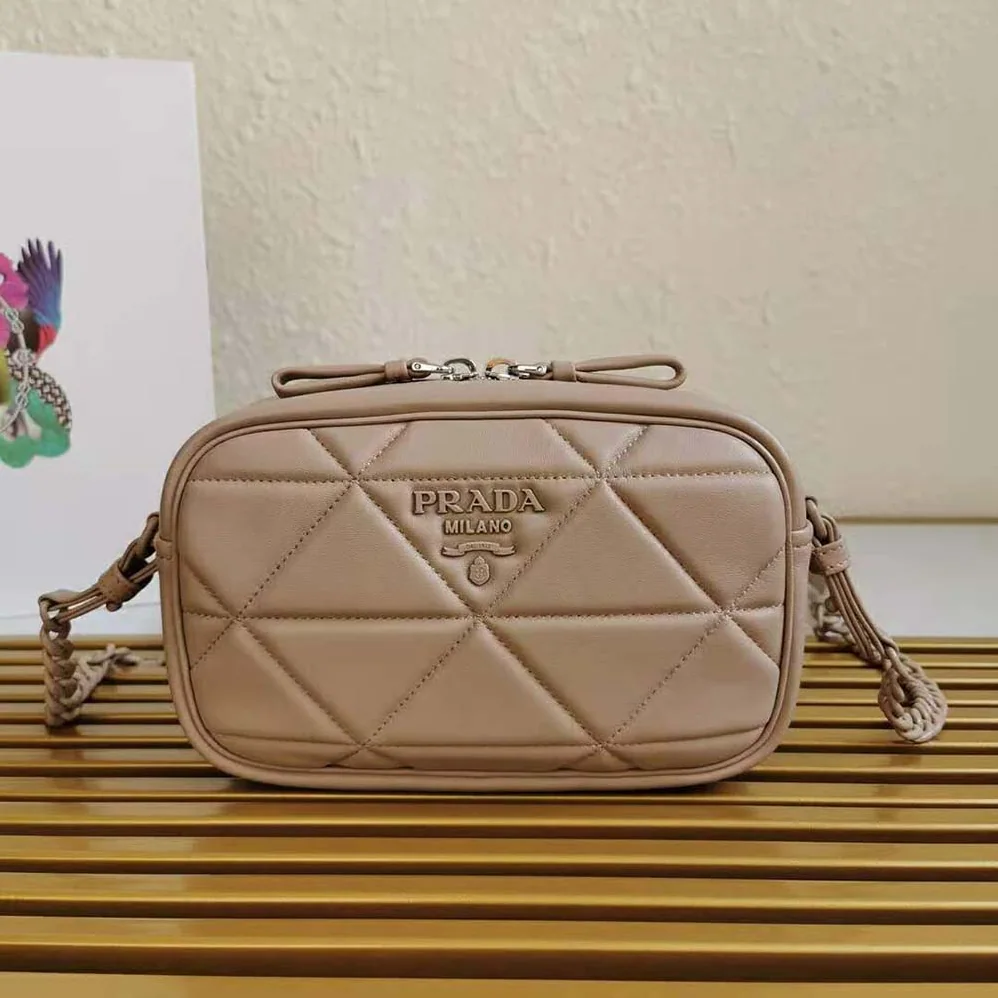 Prada Spectrum Nappa Leather Shoulder Bag for Women in Pink