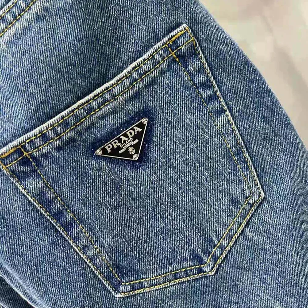 Prada Five-pocket Denim Jeans for Women in Navy