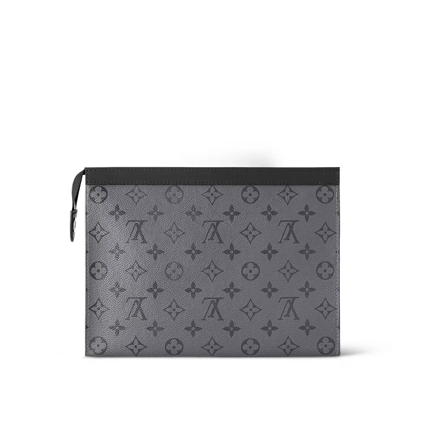 Louis Vuitton Pochette Voyage MM Pouch / White Monogram Eclipse Silver Hardware Louis Vuitton Pochette Voyage MM Pouch / White Monogram Eclipse Silver Hardware