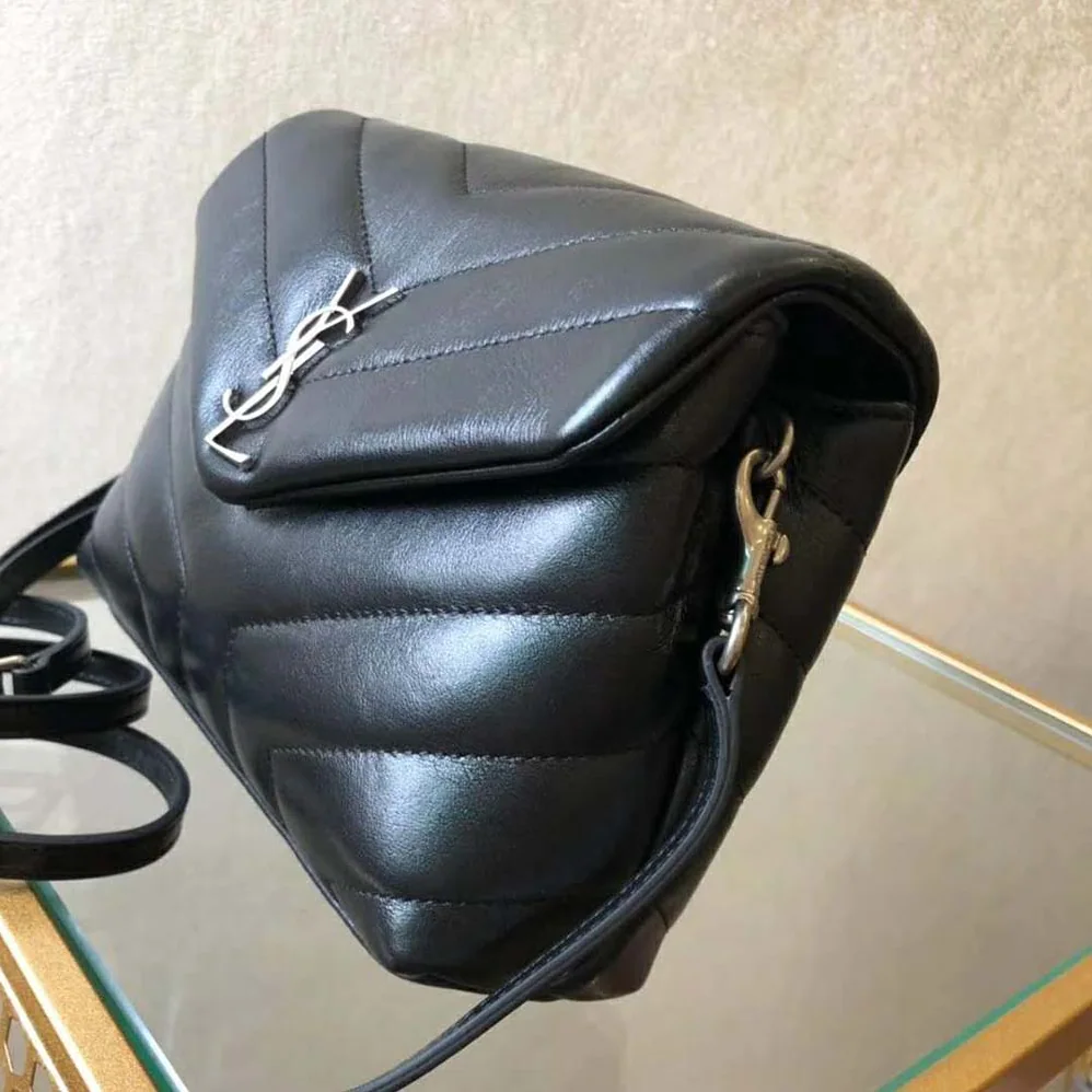 Saint Laurent YSL Small Loulou Bag Y Quilted Leather for Women in Black