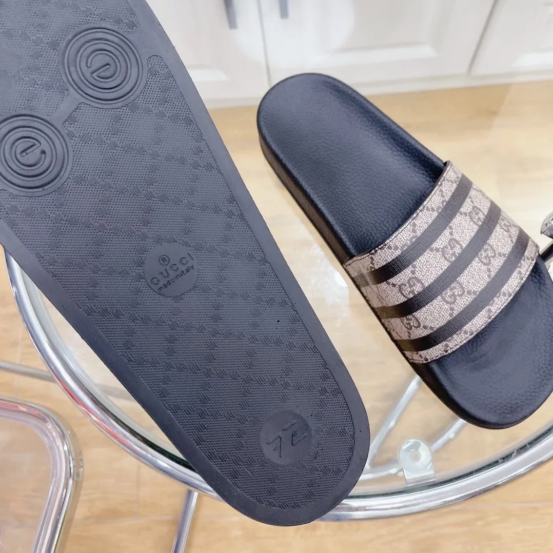 Gucci GG Slide Sandal Stripes Black for Women Gucci GG Slide Sandal Stripes Black for Women