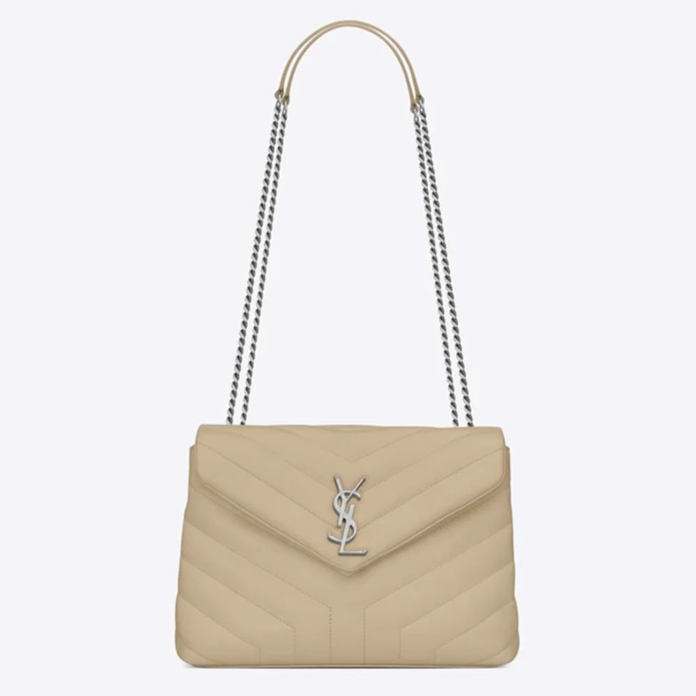 Saint Laurent YSL Loulou Small Matelasse Y Leather for Women in Sandy Saint Laurent YSL Loulou Small Matelasse Y Leather for Women in Sandy