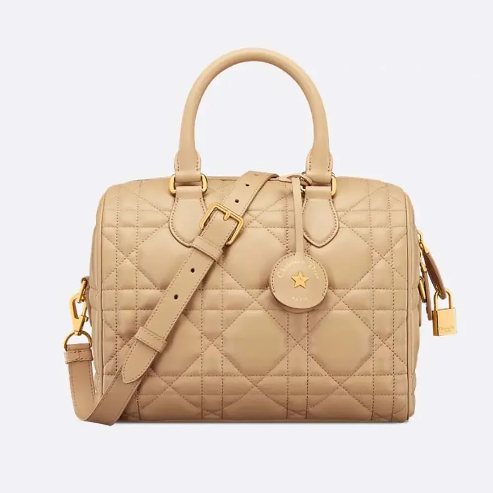 Dior Groove 25 Bag Biscuit Macrocannage Calfskin for Women Dior Groove 25 Bag Biscuit Macrocannage Calfskin for Women