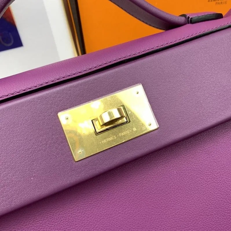 Hermes Clemence Swift Purple Hermes Clemence Swift Purple