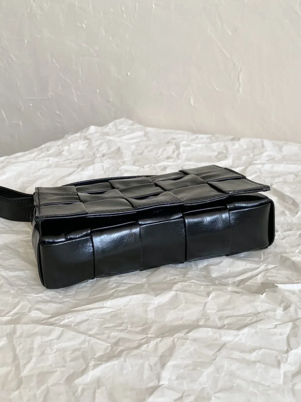 Bottega Veneta Padded Cassette Belt Bag Black Bottega Veneta Padded Cassette Belt Bag Black