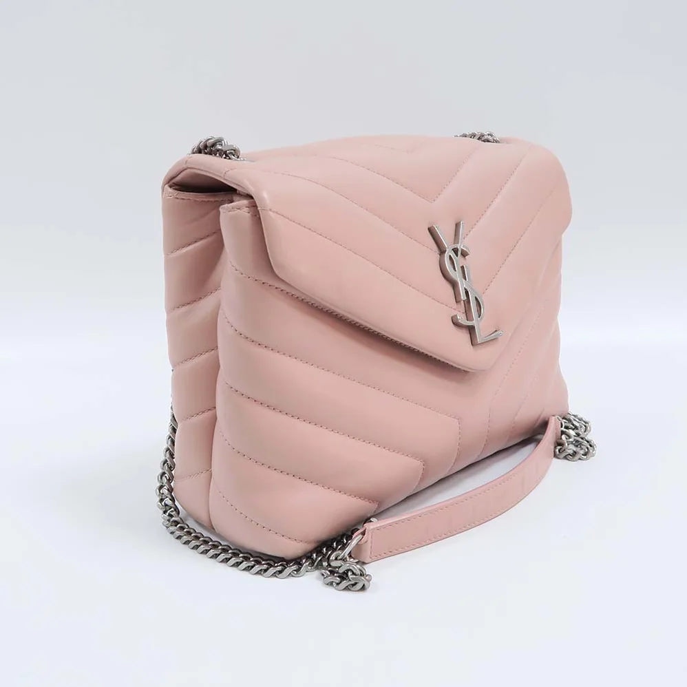 Saint Laurent YSL Loulou Small Matelasse Y Leather for Women in Pink Saint Laurent YSL Loulou Small Matelasse Y Leather for Women in Pink