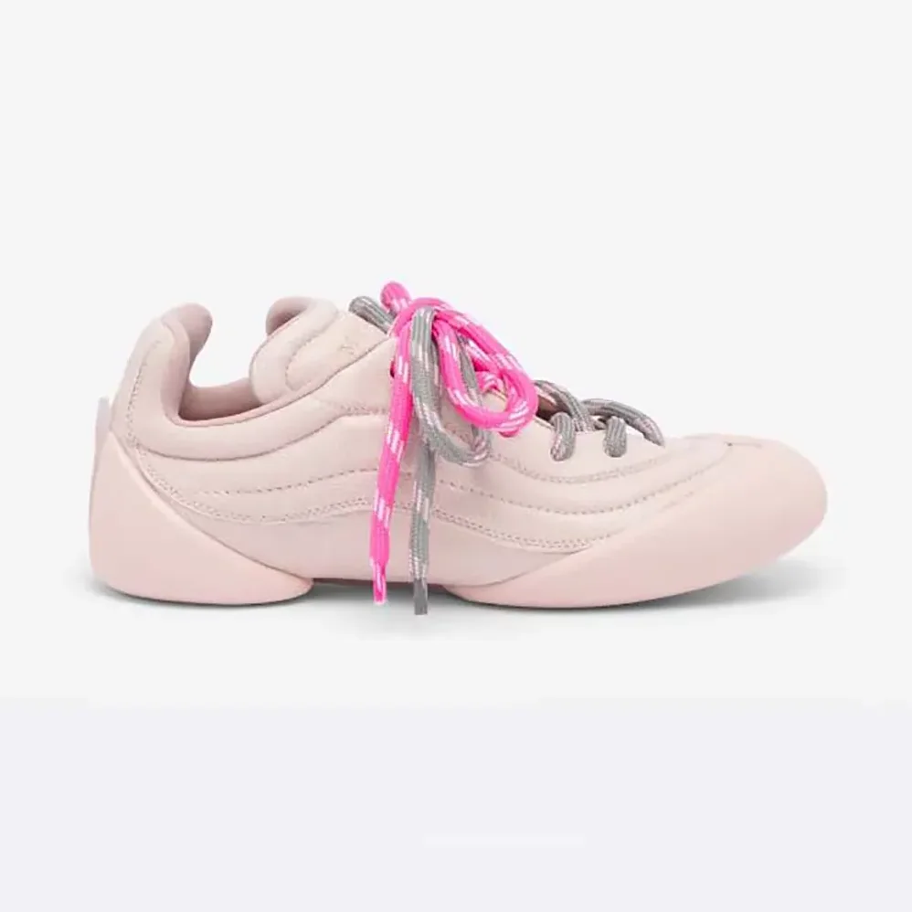 Alexander Mcqueen Crackled Leather Flexion Sneaker in Pink for Unisex