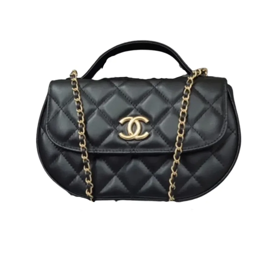 Chanel Classic Flap Phone Holder With Chain Nice Bag Black / Chanel Classic Flap Phone Holder With Chain Nice Bag Black /