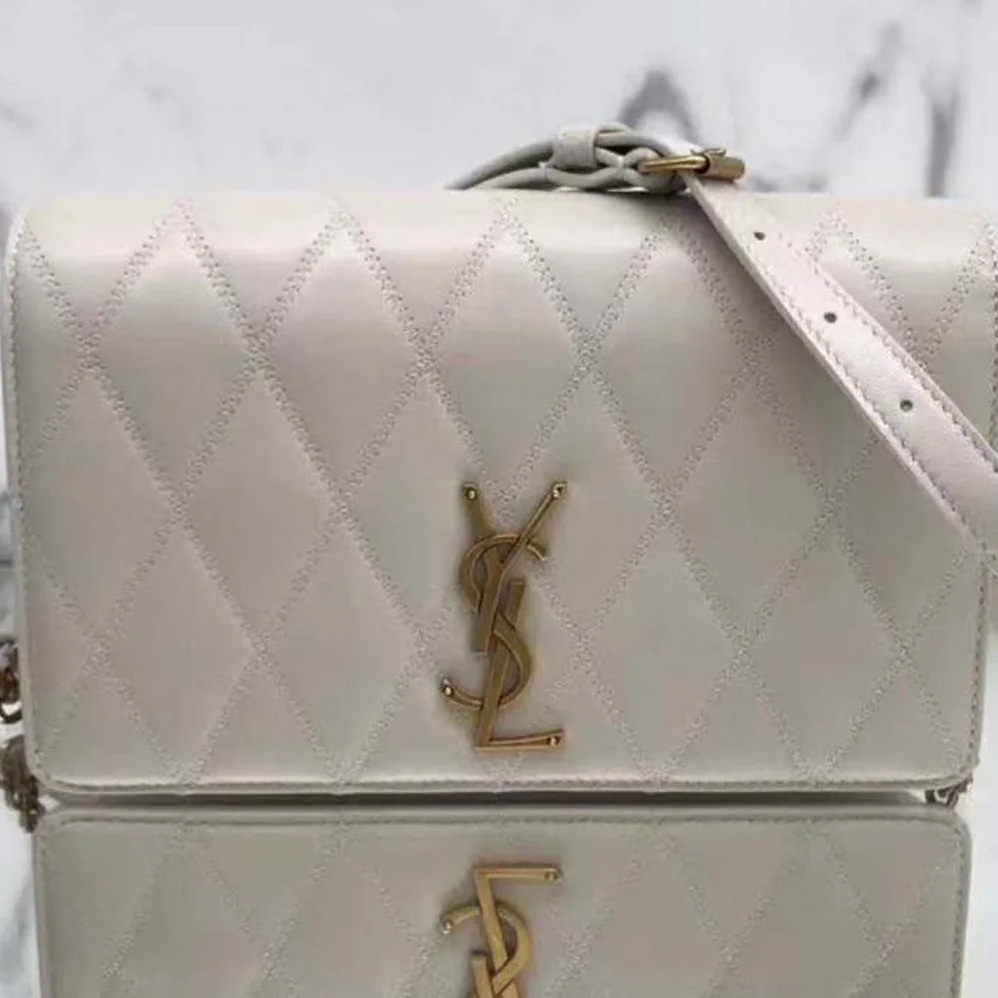Saint Laurent YSL Angie Chain Bag Diamond for Women in Quilted Lambskin