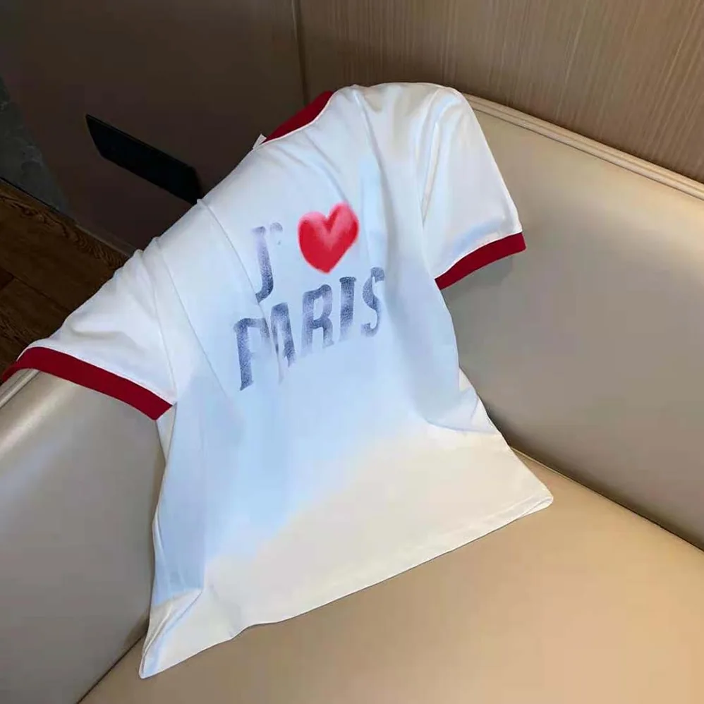 Dior ‘I Love Paris' T for Women in Shirt White Cotton Jersey