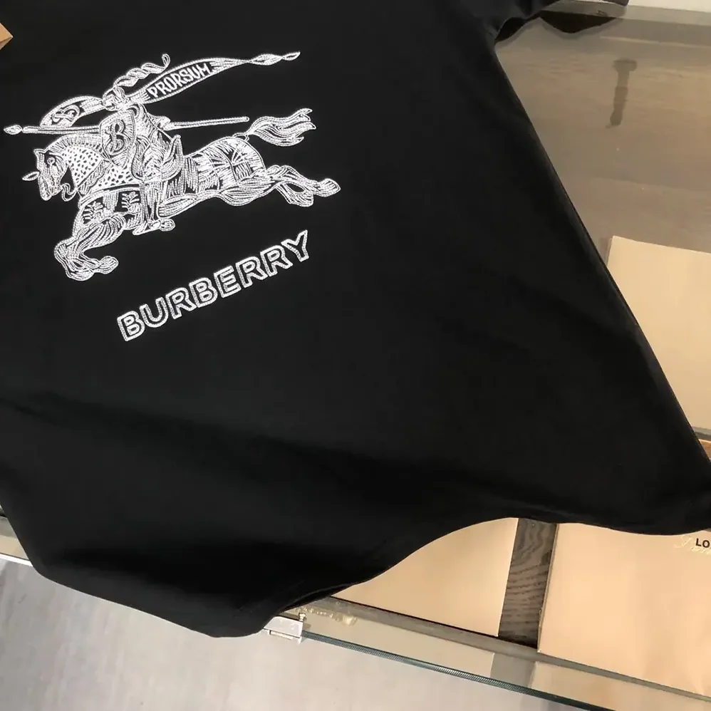 Burberry EKD Cotton T-shirt for Men in Black