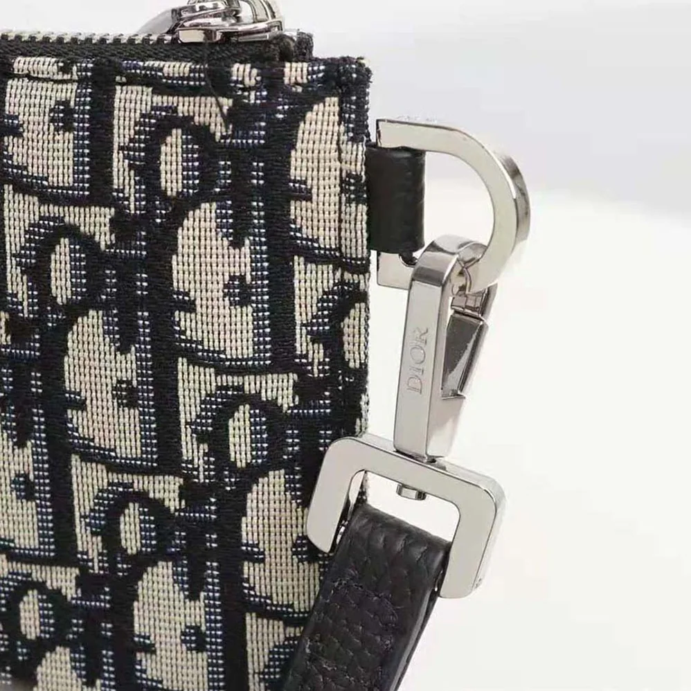 Dior A4 Pouch Beige and Black Dior Oblique Jacquard for Men Dior A4 Pouch Beige and Black Dior Oblique Jacquard for Men