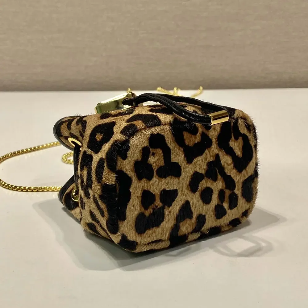 Prada Printed Leather Mini Pouch for Women