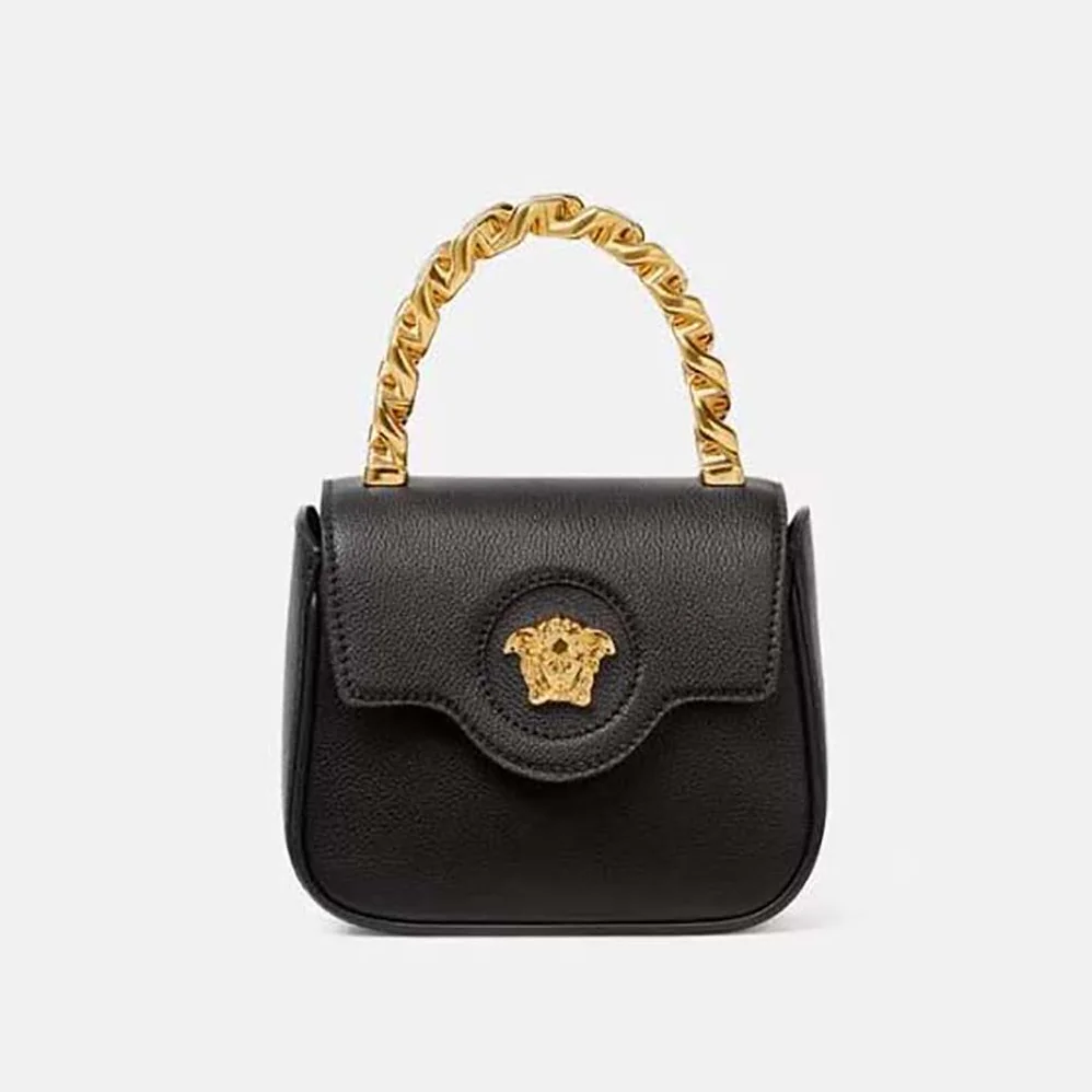 Versace La Medusa Mini Bag for Women in Black Versace La Medusa Mini Bag for Women in Black