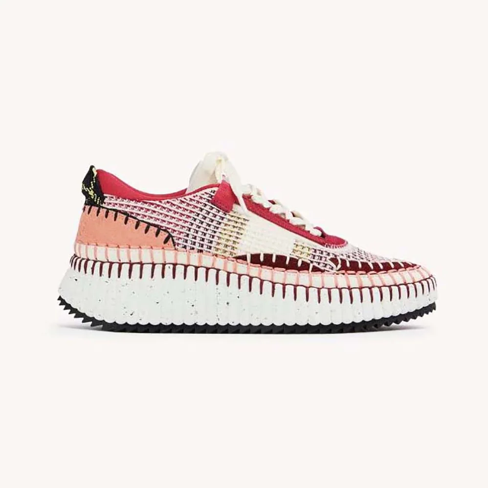 Chloe Nama Sneaker for Unisex in Red Chloe Nama Sneaker for Unisex in Red