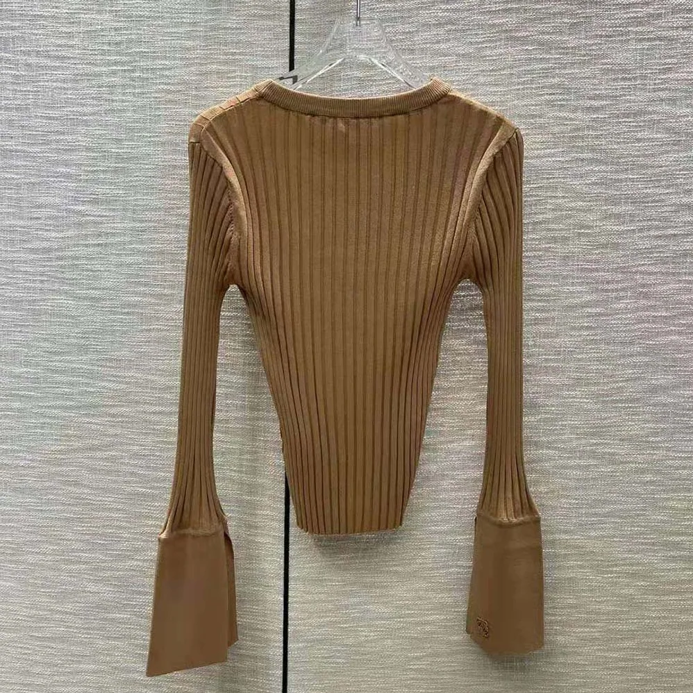 Loewe Long Sleeve Top in Viscose for Women in Beige Loewe Long Sleeve Top in Viscose for Women in Beige