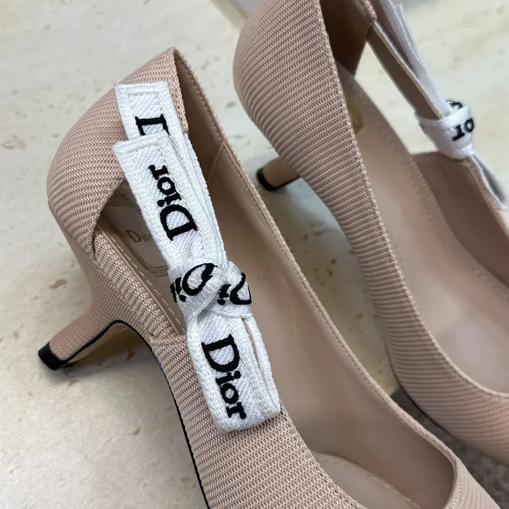 Dior J'Adior Pump Rose Soupir Technical Fabric for Women Dior J'Adior Pump Rose Soupir Technical Fabric for Women