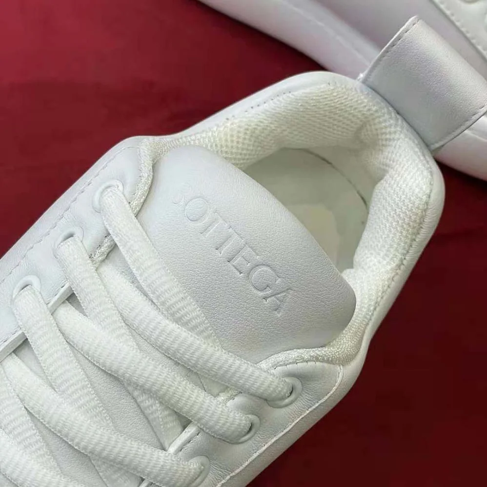 Bottega Veneta Pillow Sneaker Padded Leather Lace-up Sneakers for Unisex in Beige Bottega Veneta Pillow Sneaker Padded Leather Lace-up Sneakers for Unisex in Beige