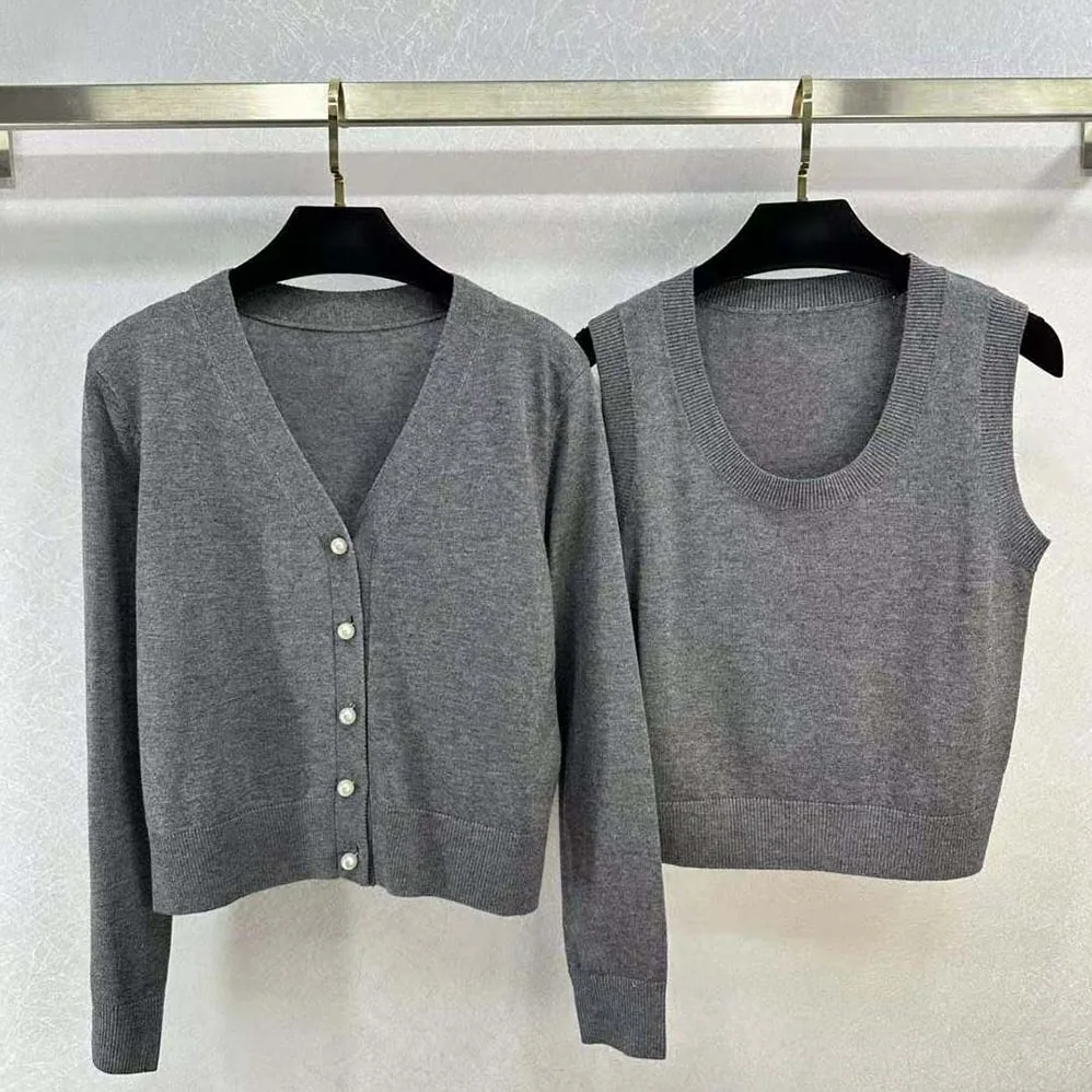 Dior Twin for Women in set Gray Cashmere Knit