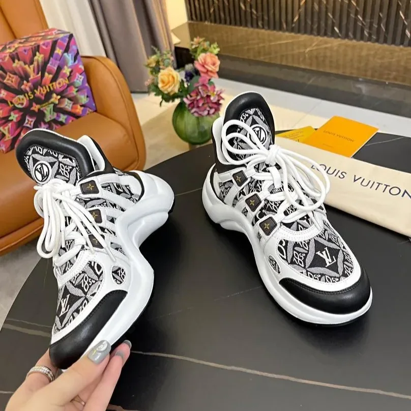 Louis Vuitton LV Archlight Sneaker Dark Brown for Women Louis Vuitton LV Archlight Sneaker Dark Brown for Women