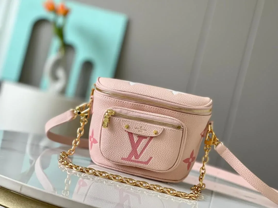 Louis Vuitton Mini Bumbag in Gradient Pink Gold Hardware Louis Vuitton Mini Bumbag in Gradient Pink Gold Hardware