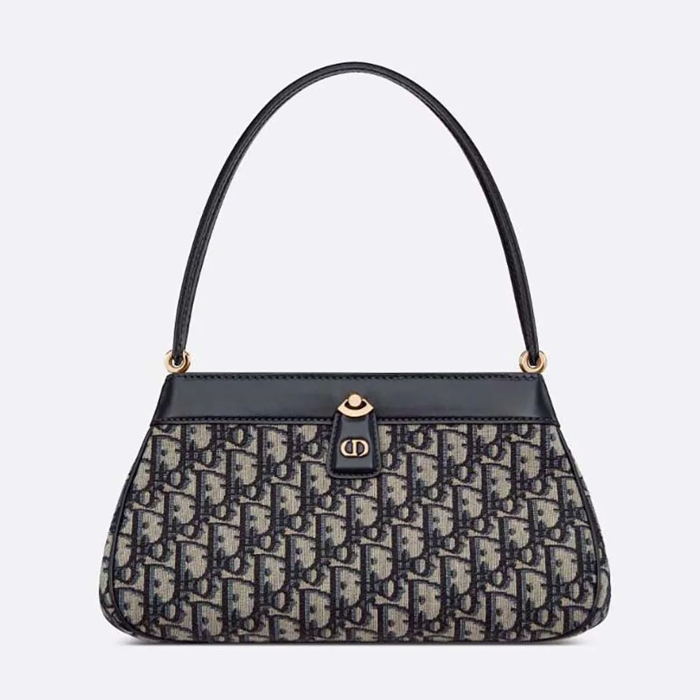 Dior Medium Dior Key Bag Blue Dior Oblique Jacquard for Women Dior Medium Dior Key Bag Blue Dior Oblique Jacquard for Women