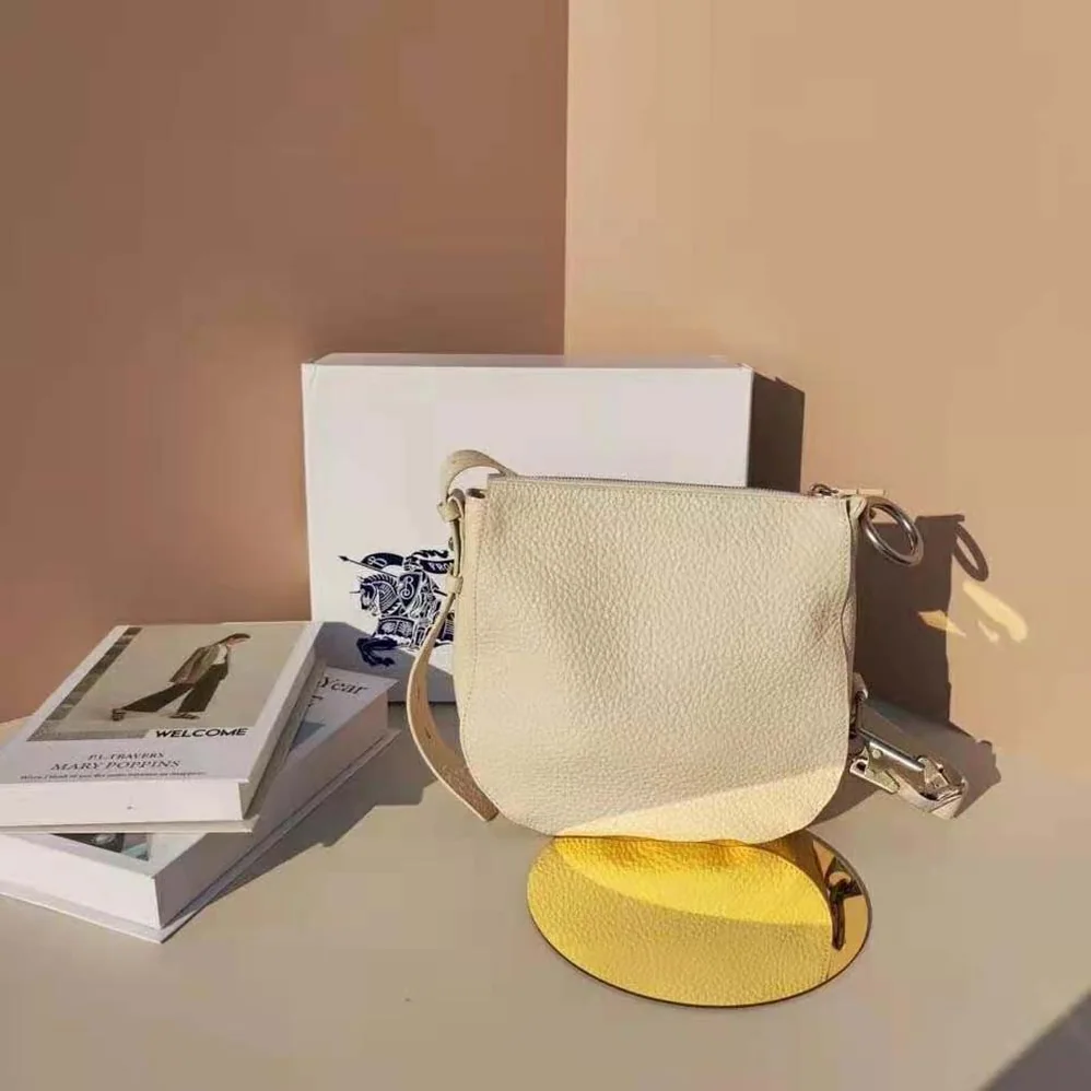 Burberry Small Knight Bag for Women in White Burberry Small Knight Bag for Women in White
