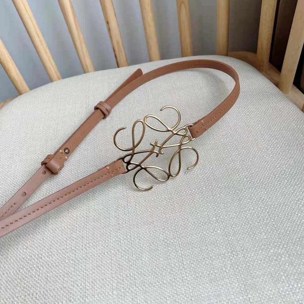Loewe Anagram Belt in Classic Calfskin for Women in Tan Loewe Anagram Belt in Classic Calfskin for Women in Tan