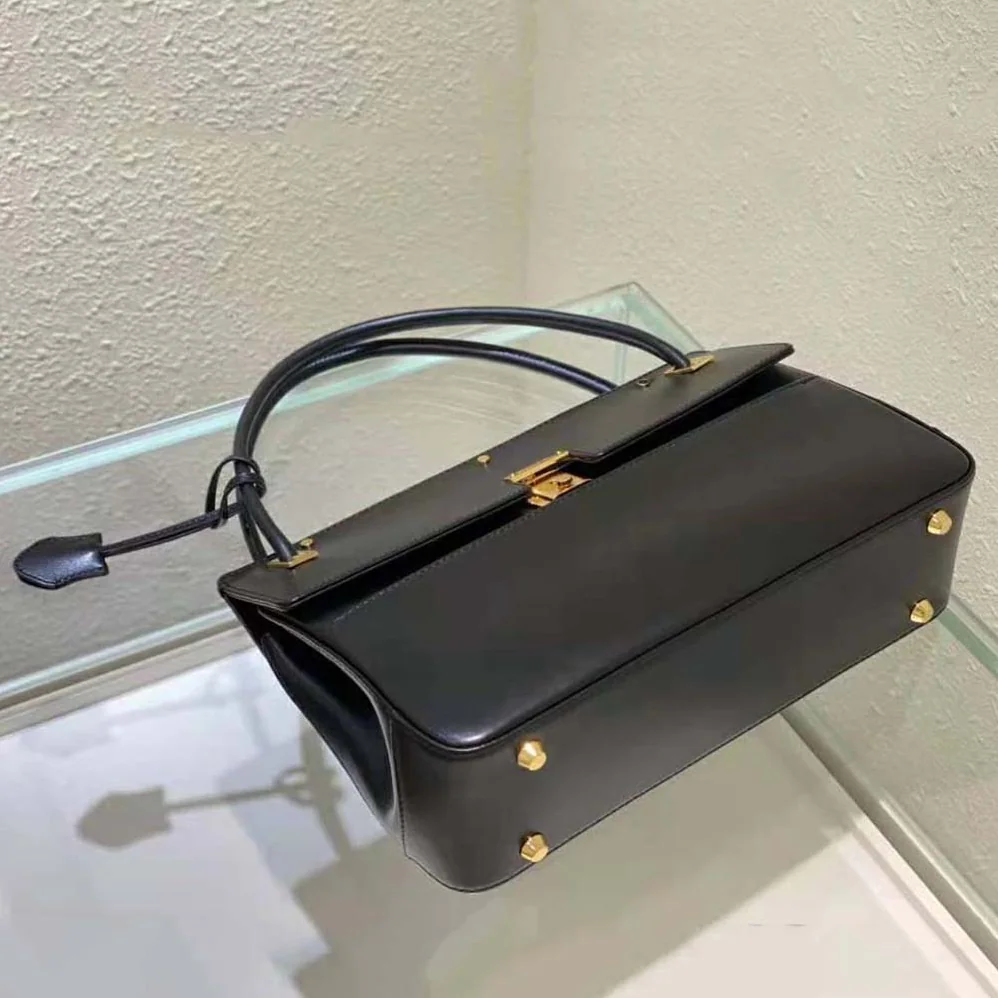 Dior Parisienne Bag Black Smooth Calfskin for Women