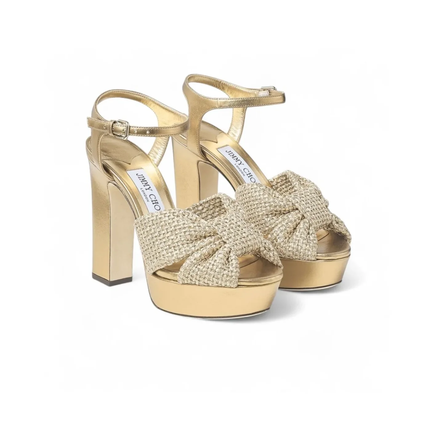 Jimmy Choo Heloise 120 Gold HELOISE120GVN Jimmy Choo Heloise 120 Gold HELOISE120GVN