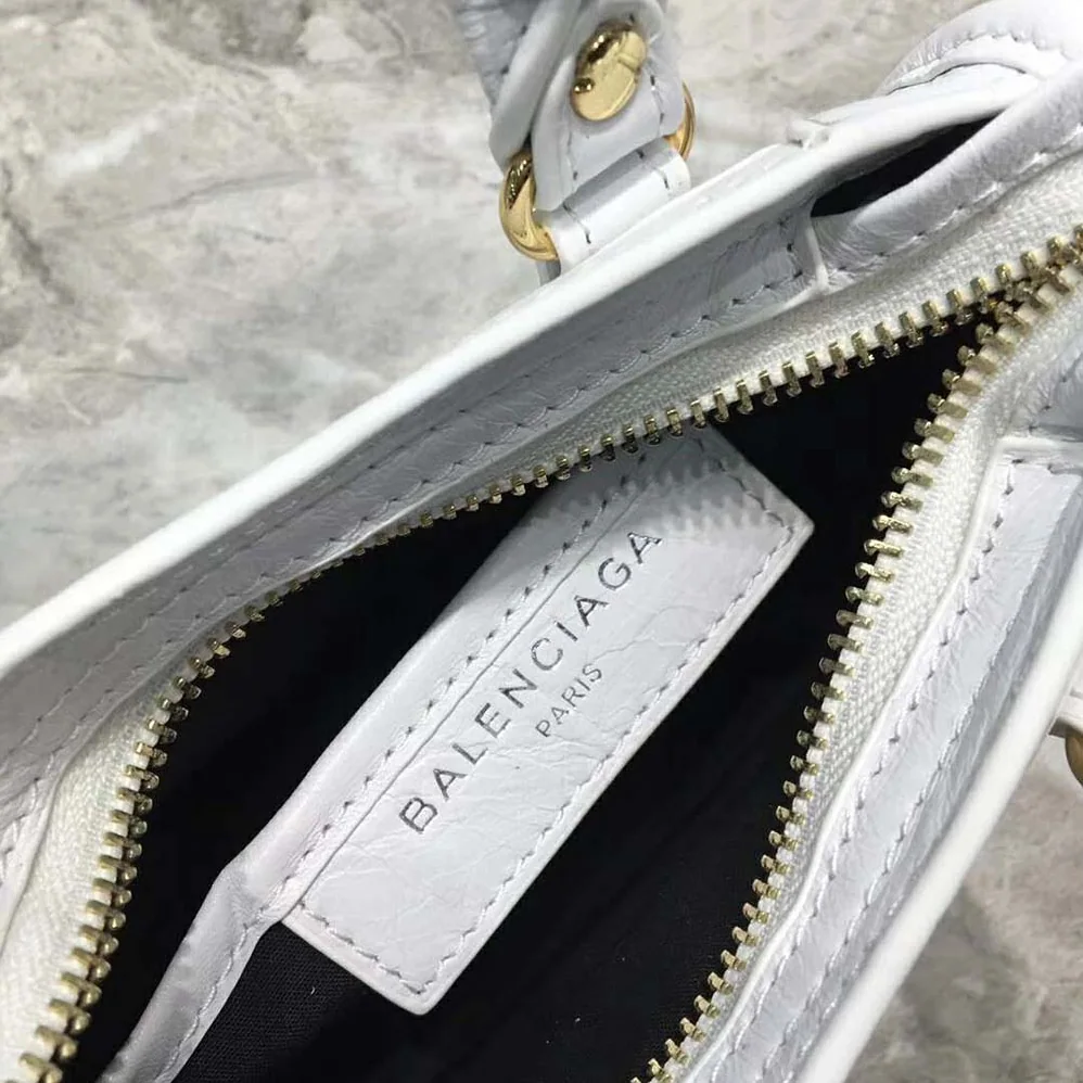 Balenciaga Classic Silver Mini City Bag for Women in Aqua Balenciaga Classic Silver Mini City Bag for Women in Aqua