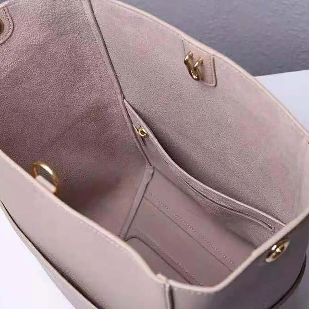 Celine Sangle Bucket Bag in Soft Grained Calfskin for Women in Gray Celine Sangle Bucket Bag in Soft Grained Calfskin for Women in Gray