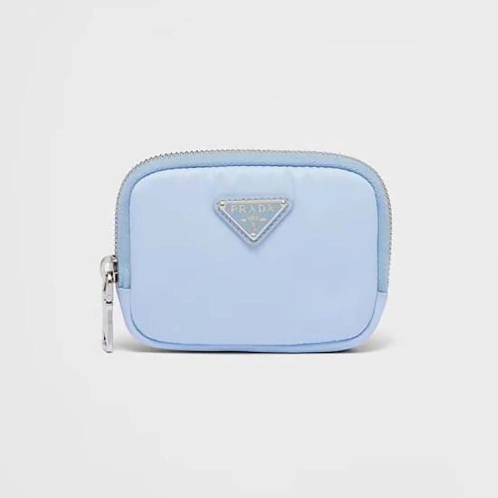 Prada Small Re-Nylon Wallet for Women in Blue